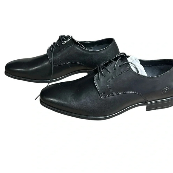 Sketchers shoes,men leather,black, NEW! Oxford,classic fit,air cooled ,204850 - Picture 5 of 16